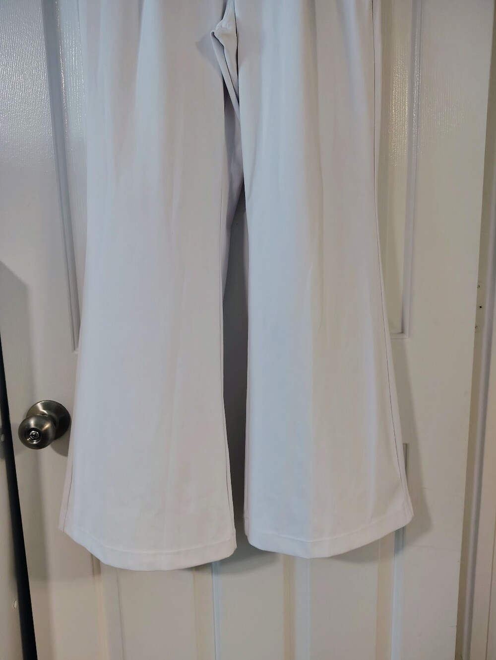 HALARA Flex High Waist Pocket Wide Leg and flare (M)Work Pants White - Picture 10 of 16